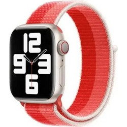 Devia Nylon Braided Two tone Λουράκι Υφασμάτινο Peony (Apple Watch 42 / 44 / 45mm)