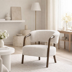 Liberta Πολυθρόνα Cream Bergamo 70x64x75cm 01-3660