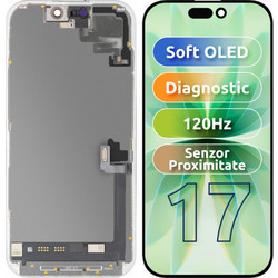 MP Οθόνη LCD Soft OLED FHD 120Hz για Apple iPhone 17, Μαύρη