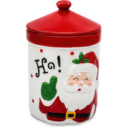 Βάζο Διακοσμητικό Πορσελάνης με Καπάκι Xmas 16,5 x o10,5cm Xmasfest 1134175 93-4155