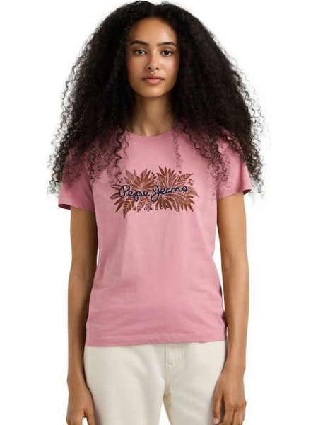 Pepe Jeans Γυναικείο T-shirt PL5000237-318 Ροζ