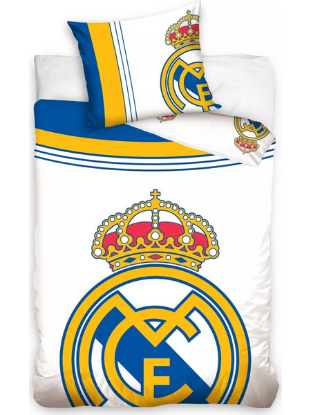 Σετ Παπλωματοθήκη Real Madrid 140*200 εκ. + Μαξιλαροθήκη 70*90εκ. (026339) 100% cotton