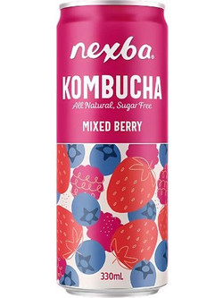 Kombucha Mixed Berry Χωρίς Ζάχαρη Nexba 330ml