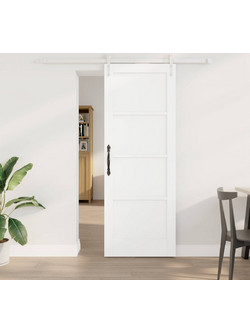 vidaXL Πόρτα Εσωτερική Συρόμενη Ξύλινη Λευκή 73.5x198.5cm 3450241