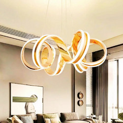 Stewehome Alessa Χρυσό Καλυμμένο 3 Χρωμάτων LED Σάρκικου Μοντέρνο Φωτιστικό 60x90x90 cm ΧΡΥΣΟ