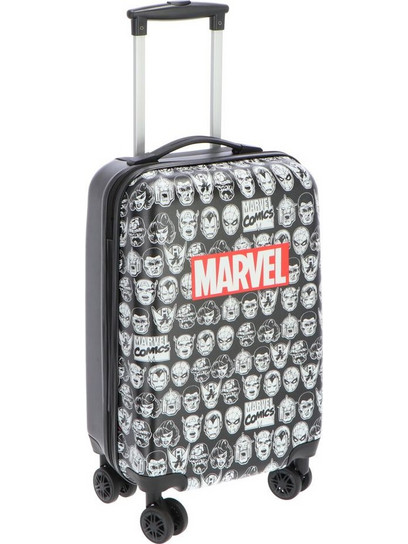 Marvel Βαλίτσα Τρόλεϊ Μαύρη 57x35x22 cm