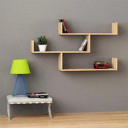Ραφιέρα τοίχου Tibet Megapap χρώμα sapphire oak 119x22x66εκ