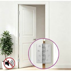 VidaXL Άξονας 4 τμχ. 105 x 78 x 13 mm Ασημί Ατσάλι