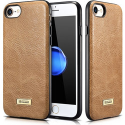 Θήκη ICARER Δερμάτινη BACK CASE για Apple iPhone 7, 8 - ΚΑΦΕ