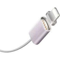 Bwoo BW-U60 Magnetic USB-A to Lightning Cable 1m Silver