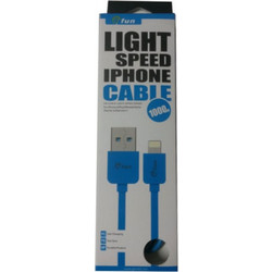 ΚΑΛΩΔΙΟ GFUN USB ΣΕ DATA/LIGHTING IPHONE ΣΥΜΒΑΤΟ ΜΠΛΕ 78-LIGBL
