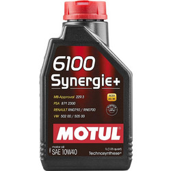 Motul 6100 Synergie Plus Ημισυνθετικό Λάδι Αυτοκινήτου 10W-40 1lt
