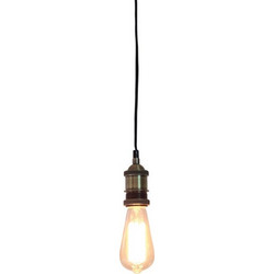 Home Lighting Magnum Κρεμαστό Φωτιστικό Οροφής Μονόφωτο E27 Μαύρο 77-2164