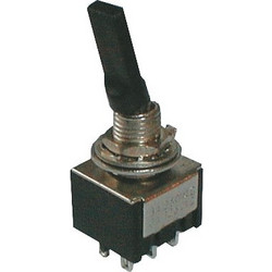 Toggle switch 2pol./6pin ON-ON plastic