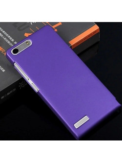 Θήκη Πλαστικό Πίσω Κάλυμμα για Huawei Ascend G6 4G Μώβ (ΟΕΜ)
