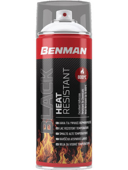Benman Heat Resistant Σπρέι Βαφής Μαύρο 400ml