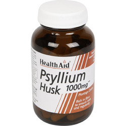 Health Aid Psyllium Husk 1000mg Φυτικές Ίνες 60 Κάψουλες