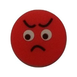 Αντικραδασμικό Funny Face Dampener angry Red