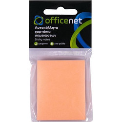 OFFICENET ΑΥΤΟΚΟΛΛΗΤΑ ΧΑΡΤΑΚΙΑ ΣΗΜΕΙΩΣΕΩΝ ΡΟΖ 40Χ50mm 100Φ