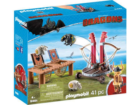 Playmobil Dragons Ο Σκόρδος με Καταπέλτη Προβάτων για 4+ Ετών 9461