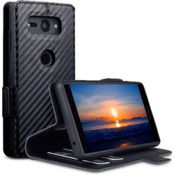 Terrapin Low Profile Wallet Black Carbon Fibre (Sony Xperia XZ2 Compact)