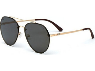 Kypers Waspe Large 003S Ανδρικά Γυαλιά Ηλίου Aviator Μεταλλικά Χρυσά Μαύρα με Μαύρο Polarized Φακό