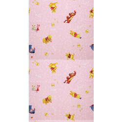 Vasilas Home Παιδική Κουρτίνα με Θηλιές 140x290 Winnie Pooh Sweetcord 33 Pink
