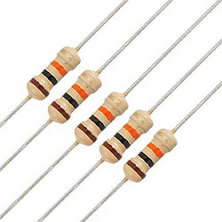 10K Ohms Resistors 1/4W 5% 4 band 5pcs
