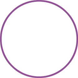 Χούλα-Χουπ HQ 70cm - Φ19mm - 280gr, Μωβ 98813