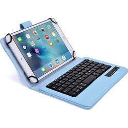 Leather Case with Keyboard for Tablet 7" Blue