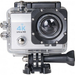CM02 Camera Action Camera 4K Ultra HD με Οθόνη 2" Λευκή