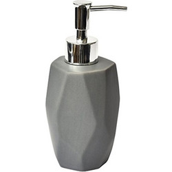 Διανεμητής σαπουνιού Dispenser, Κεραμικό Δοχείο για κρεμοσάπουνο με αντλία σε σχήμα Διαμαντιού - Evideco