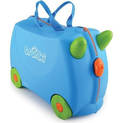 Trunki Terrance Παιδική Βαλίτσα Καμπίνας 31x46x20.5cm με 4 Ρόδες Μπλε