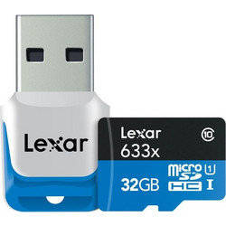Lexar 633x microSDHC 32GB Class 10 U1 UHS-I + Reader