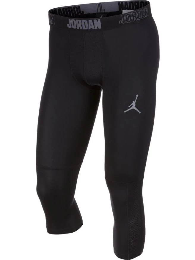 Nike Air Jordan Dri Fit 3/4 Tights Basketball CZ4796-010 BLACK Men's Size  MEDIUM