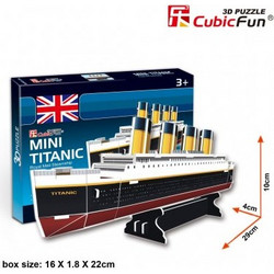 Puzzle CubicFun 3D Mini Titanic 30 Κομμάτια