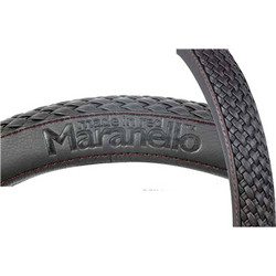 Kαλυμμα Τιμονιου Maranello Φ33/37 Μαυρο Κοκκινη Ραφη