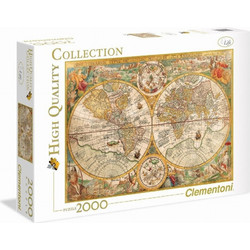 Puzzle Clementoni Ιστορικός Παγκόσμιος Χάρτης 2000 Κομμάτια