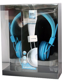 Grundig Neon Cloth Ενσύρματα Ακουστικά On Ear Μαύρα