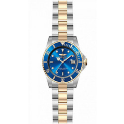Invicta Pro Diver Ανδρικό Ρολόι Αυτόματο με Ασημί Χρυσό Μεταλλικό Μπρασελέ 8928