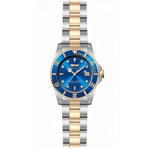 Invicta Pro Diver Ανδρικό Ρολόι Αυτόματο με Ασημί Χρυσό Μεταλλικό Μπρασελέ 8928