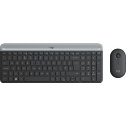 Logitech Slim Wireless Combo MK470 Black Ασύρματο Σετ Πληκτρολόγιο & Ποντίκι