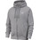 Nike Sportswear Club Ανδρική Ζακέτα Φούτερ με Κουκούλα και Φερμουάρ Γκρι BV2645-063