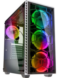 Kolink Observatory White Gaming Midi Tower Κουτί Υπολογιστή RGB με Πλαϊνό Παράθυρο