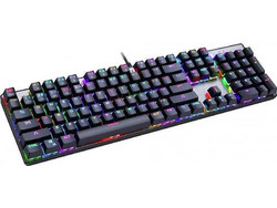 Motospeed Inflictor CK104 Μηχανικό Gaming Πληκτρολόγιο με Outemu Blue Διακόπτες RGB Silver