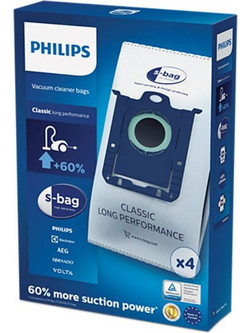 Philips FC8021/03 Σακούλες Σκούπας 4τμχ Συμβατές με Σκούπα AEG / Philips