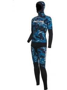 Pathos Ocean Camo Ολόσωμη Στολή Κατάδυσης Ξυρισμένη με Επιστήθιο για Ψαροντούφεκο 3mm