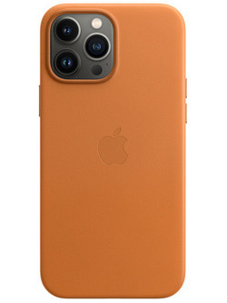 Apple Leather Case with MagSafe Golden Brown (iPhone 13 Pro Max)