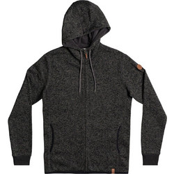 Quiksilver Keller Ανδρική Ζακέτα Πλεκτή με Κουκούλα και Φερμουάρ Ανθρακί EQYFT04426-KRPH
