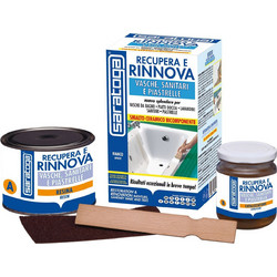 Saratoga Recupera E Rinnova (A+B) Σμάλτο Μπανιέρας Λευκό Gloss 0.375lt